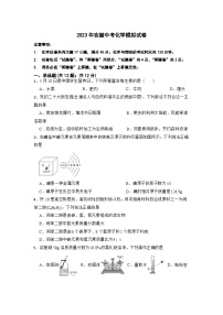 2023年安徽省中考化学模拟试卷