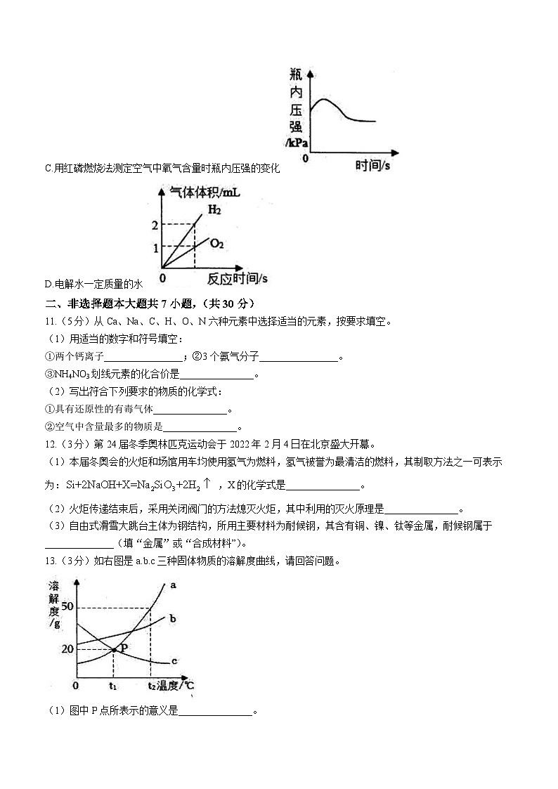 2023年山东省菏泽市鄄城县中考二模化学试题（含答案）第3页
