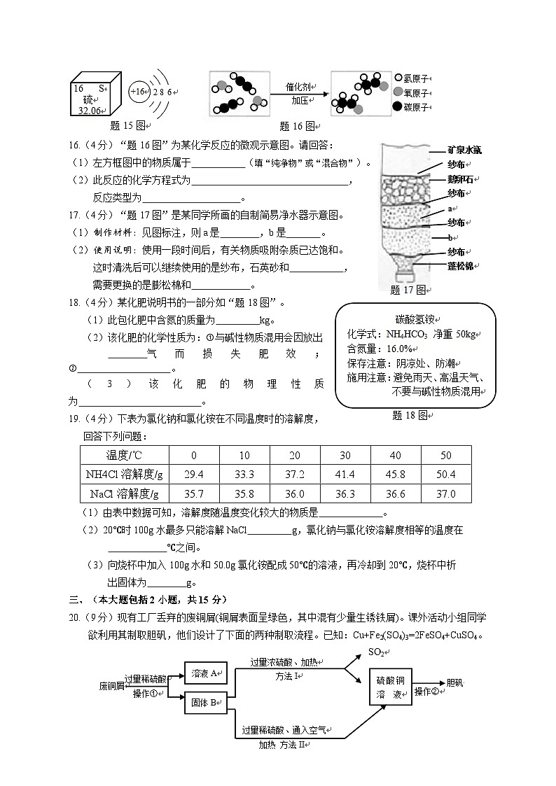 2015年广东省中考化学试题及答案第3页