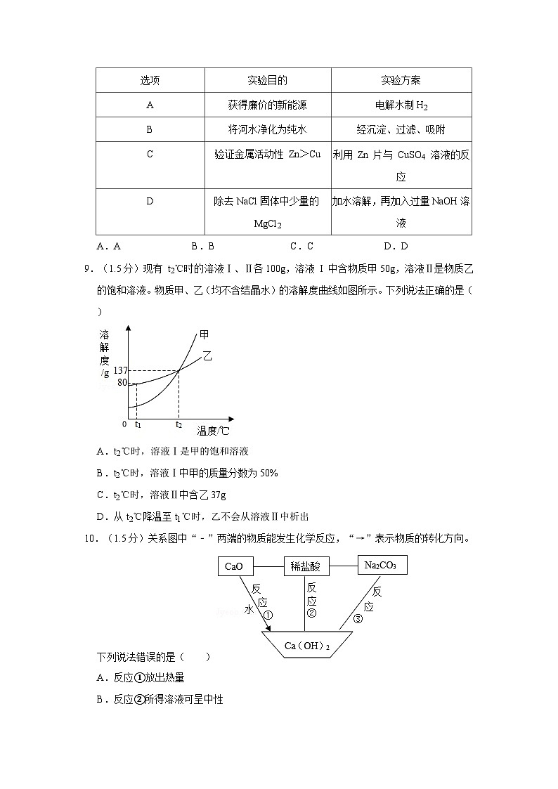 2019年广东省深圳市中考化学试题及参考答案03