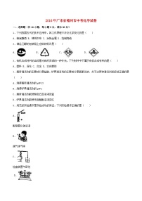 广东省梅州市2016年中考化学真题试题（含解析）