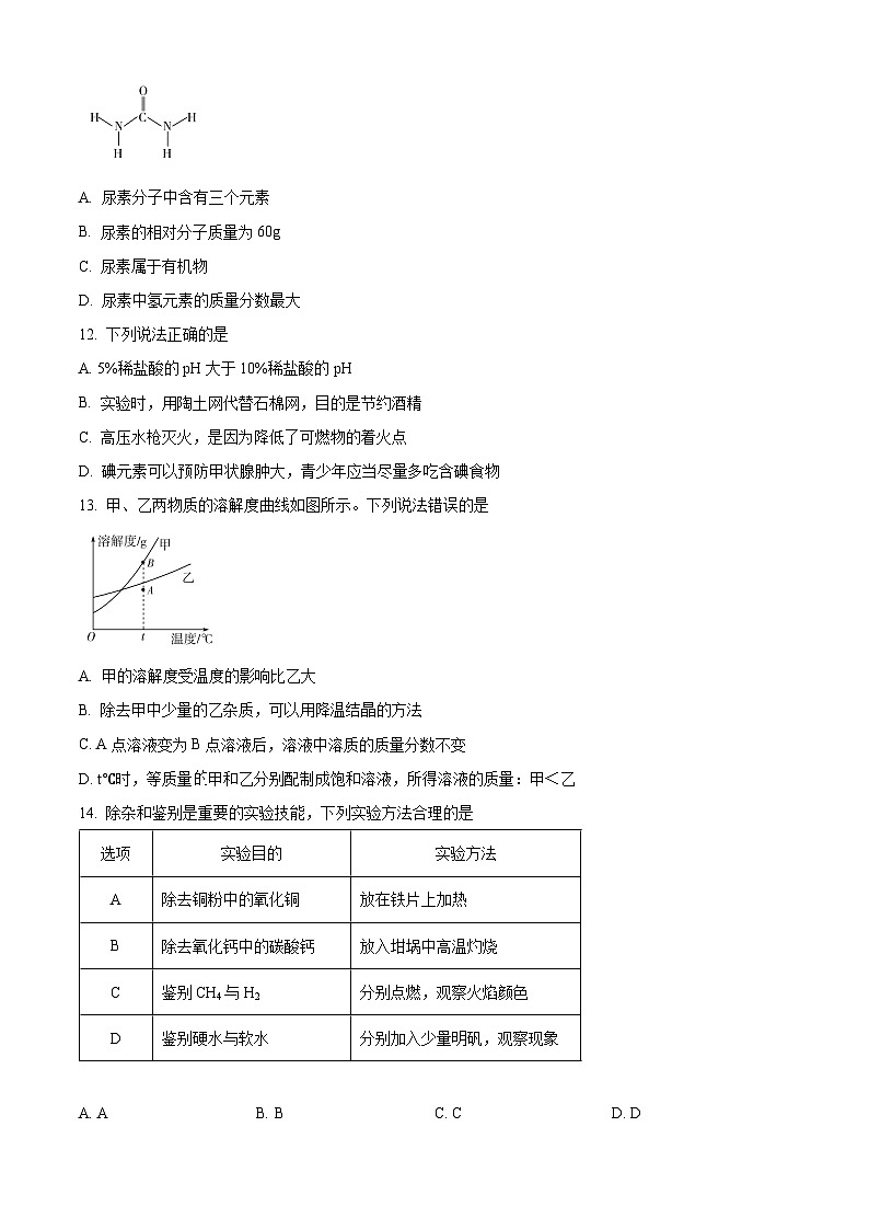 2023年广东省肇庆市怀集县中考二模化学试题（含答案）03