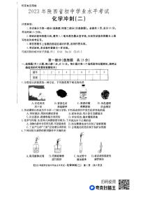 2023年陕西省榆林市子洲县张家港希望中学初中学业水平考试化学冲刺（二）