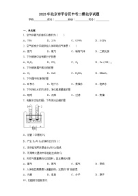 2023年北京市平谷区中考二模化学试题（含答案）