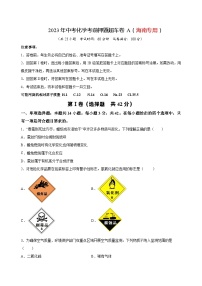 2023年中考化学考前押题超车卷A（海南专用）（原卷版）