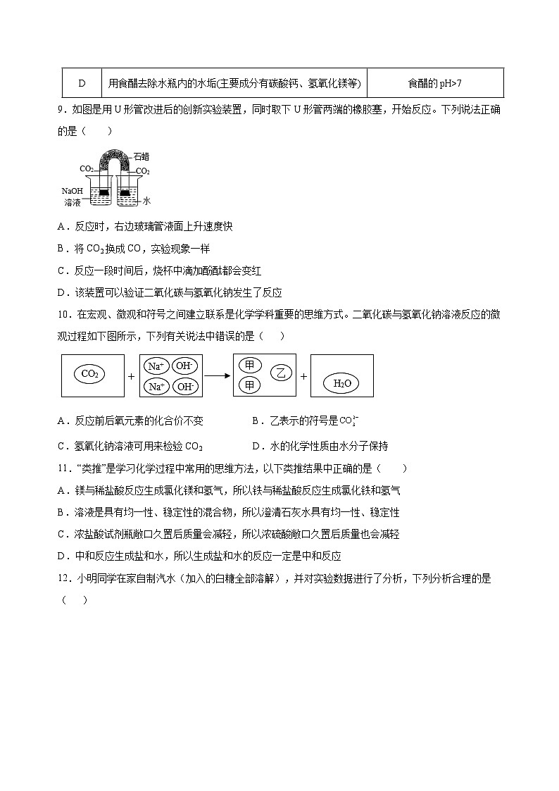 2023年中考化学考前押题超车卷B（安徽专用）（原卷版）03