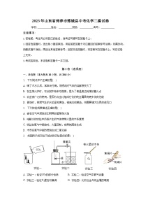 2023年山东省菏泽市鄄城县中考化学二模试卷（含解析）