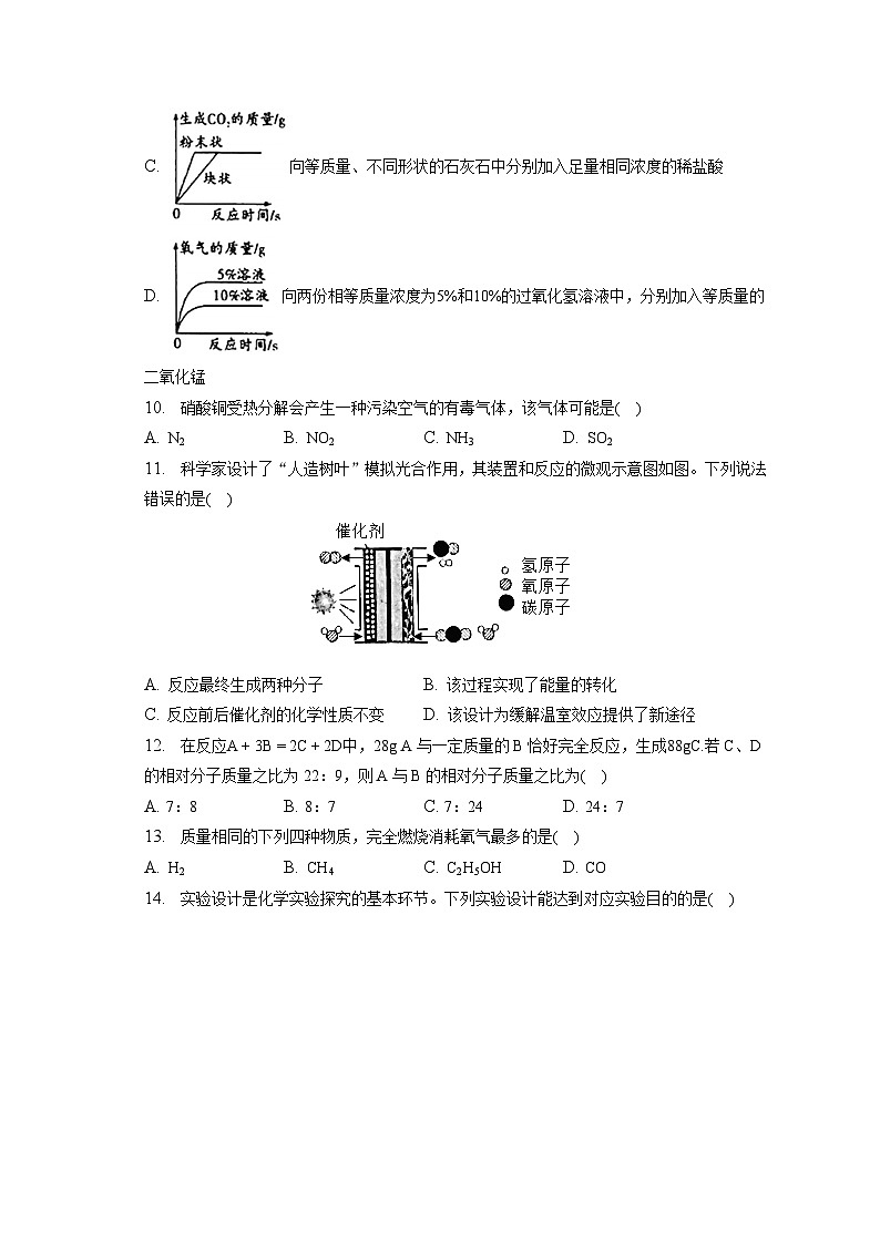 2022-2023学年河南省漯河市舞阳县九年级（上）期末化学试卷（含解析）第3页