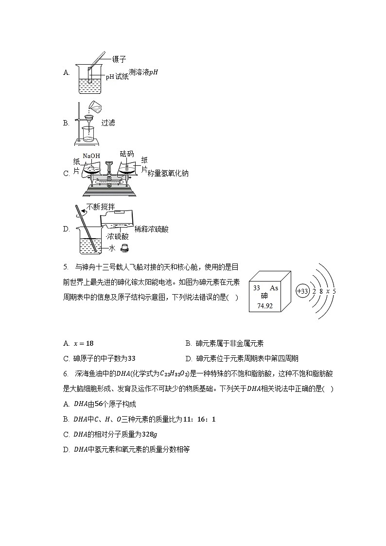 2022-2023学年河南省洛阳市涧西区东升二中九年级（下）第一次大练习化学试卷（含解析）第2页