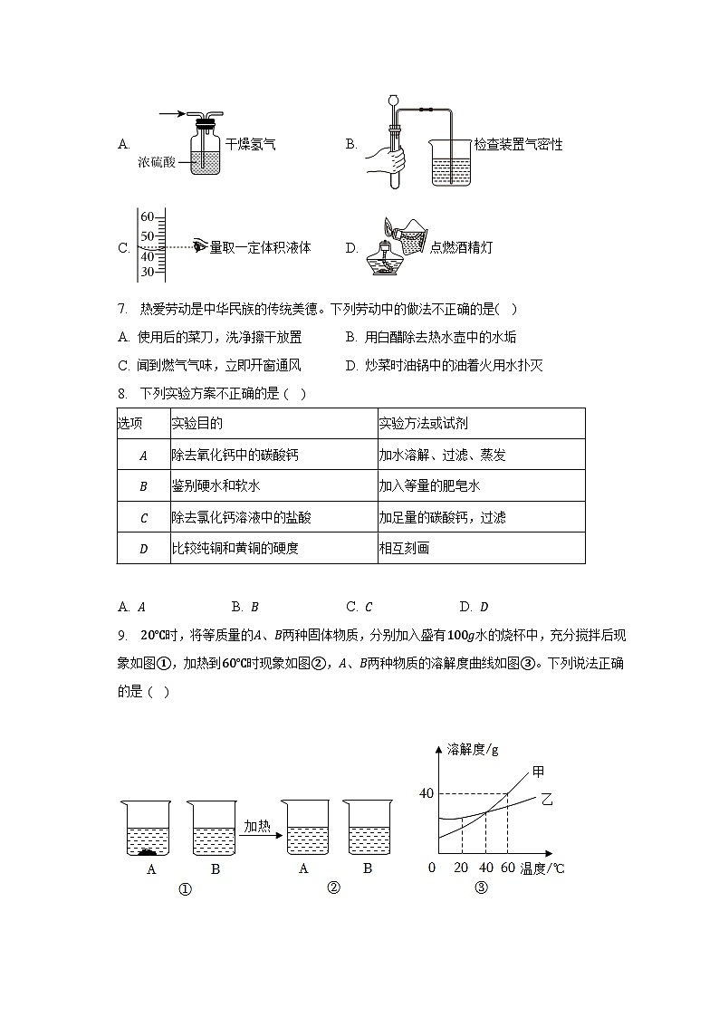2023年安徽省合肥重点中学六校联考中考化学三模试卷-普通用卷第2页