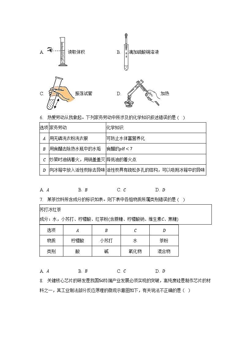 2023年安徽省六安市金安区重点中学中考化学二模试卷-普通用卷第2页