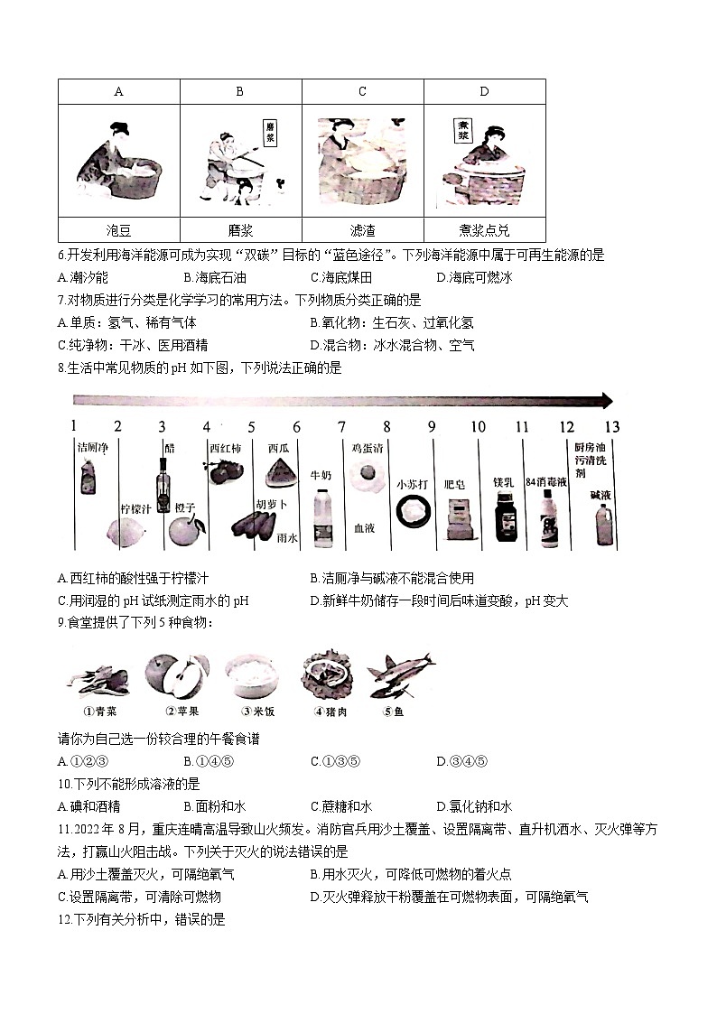 2023年云南省昭通市昭阳区中考二模化学试题(含答案)02