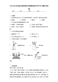 2023年江苏省连云港市海州区新海初级中学中考三模化学试题(含答案)