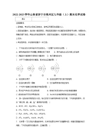 2022-2023学年山东省济宁市兖州区九年级（上）期末化学试卷（含解析）