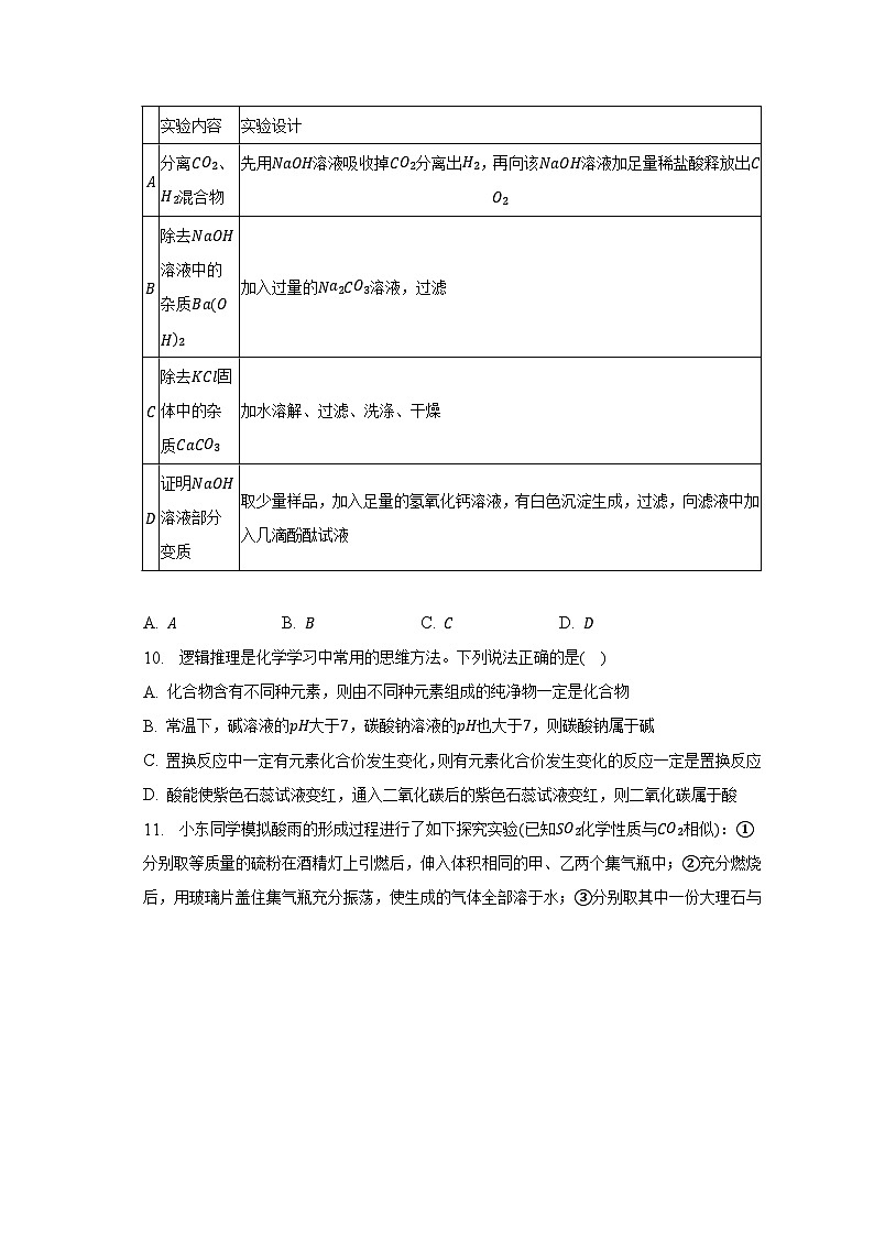 2022-2023学年山东省威海市乳山市九年级（上）期末化学试卷（含解析）03