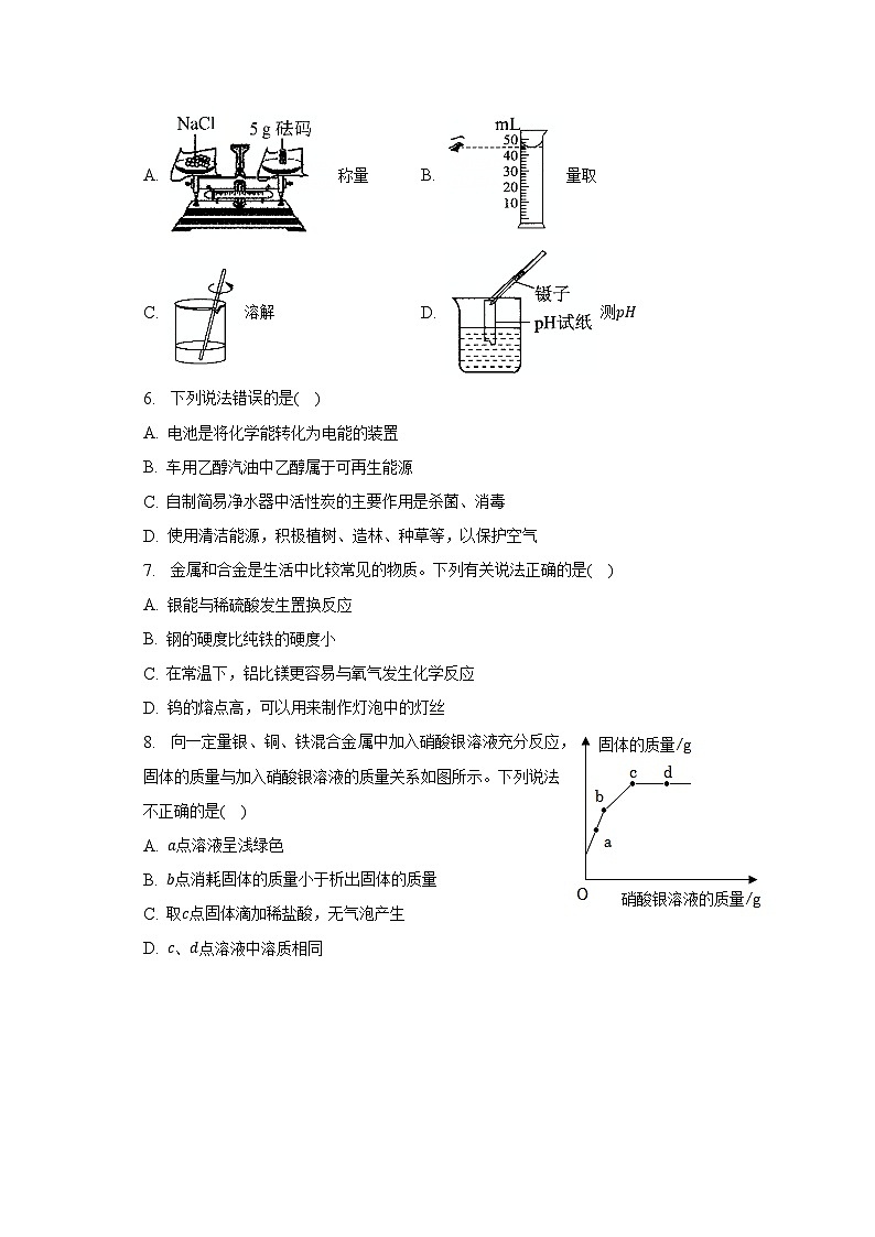 2022-2023学年山东省烟台市蓬莱市九年级（上）期末化学试卷（含解析）第2页