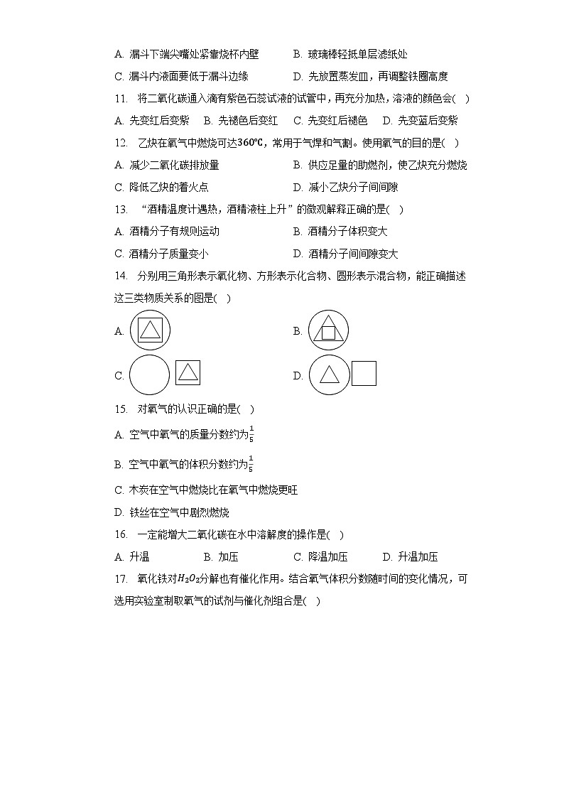 2022-2023学年上海市长宁区九年级（上）期末化学试卷（一模）（含解析）第2页