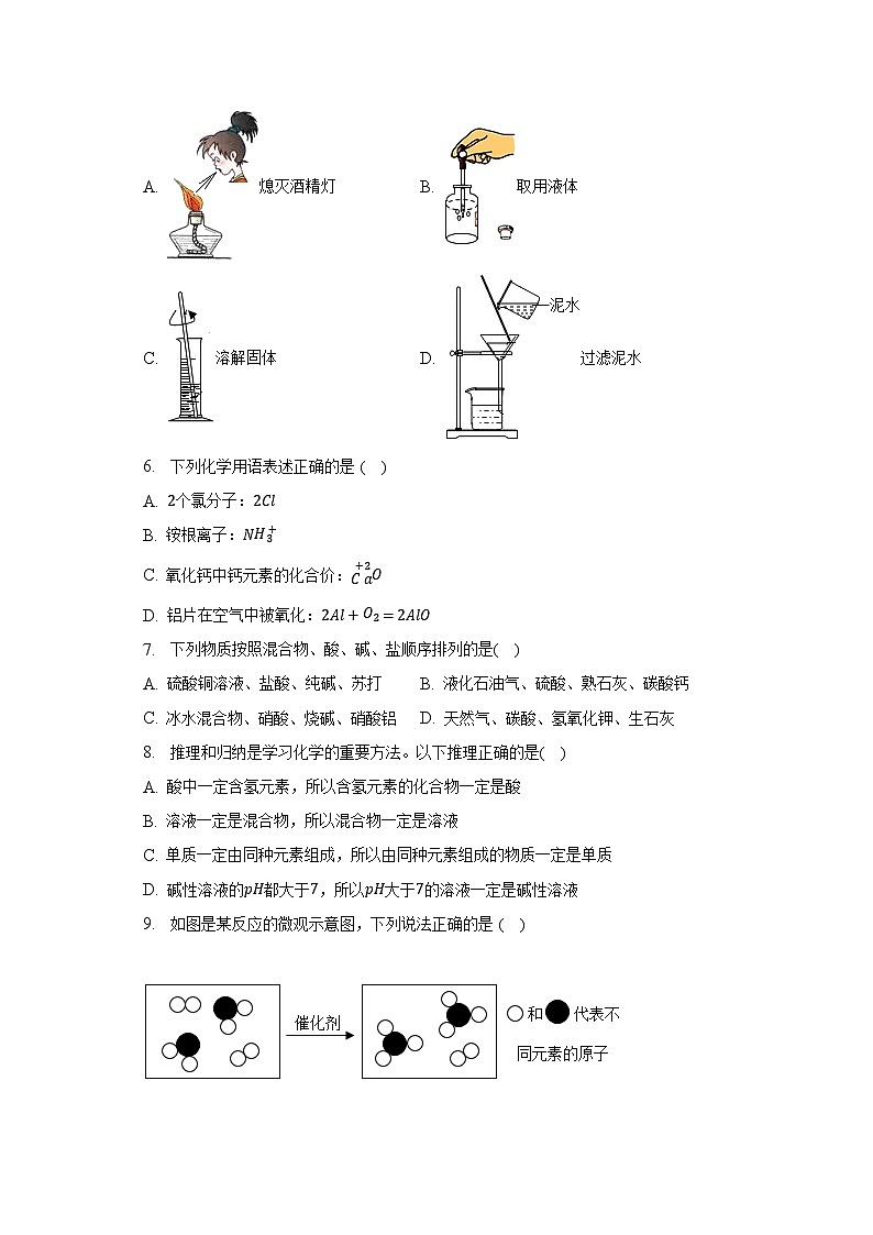 2023年山东省泰安市高新区中考化学二模试卷（含解析）第2页