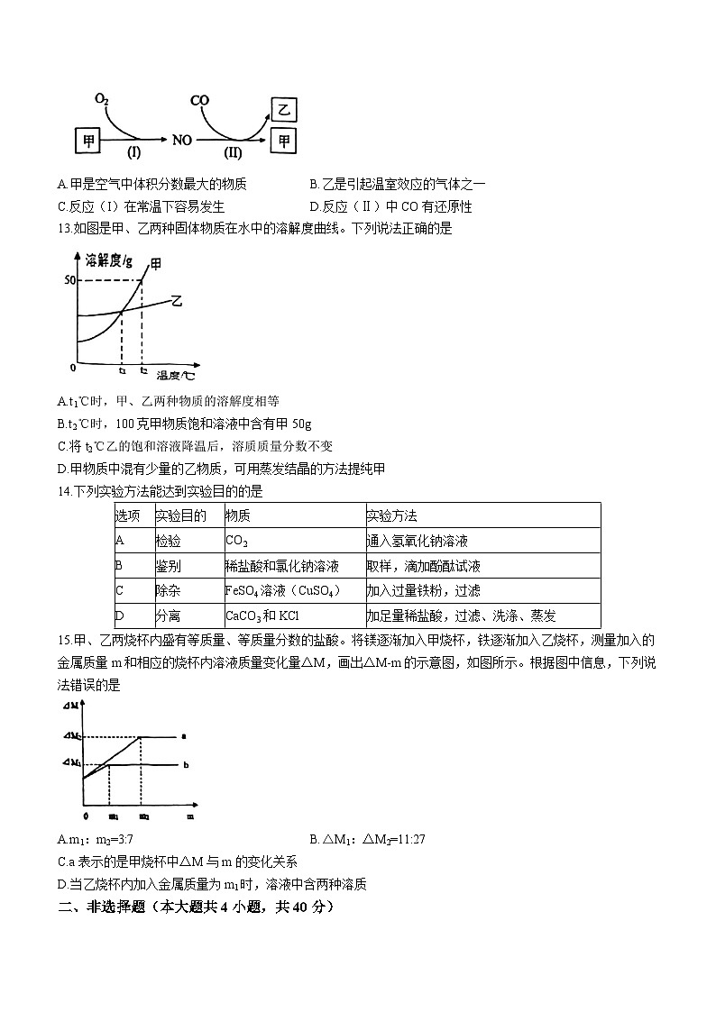 2023年江苏省盐城市盐都区中考三模化学试题(含答案)03