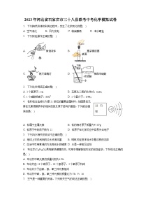 2023年河北省石家庄市三十八县联考中考化学模拟试卷（含解析）