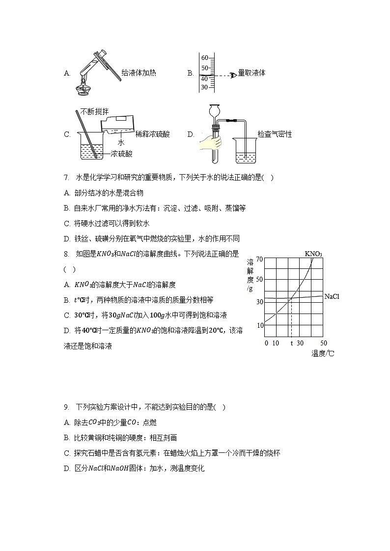 2023年河南省洛阳市涧西区中考化学一模试卷（含解析）02