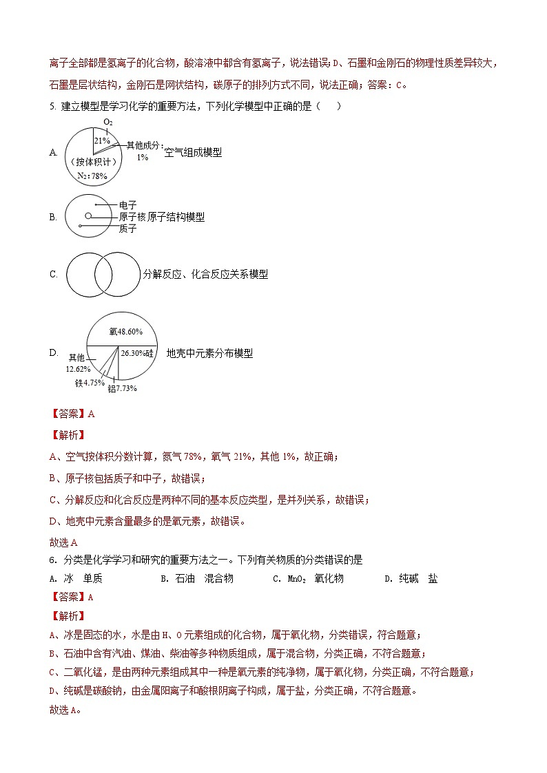 化学（四川成都卷）-【试题猜想】2023年中考考前最后一卷（全解全析）第3页