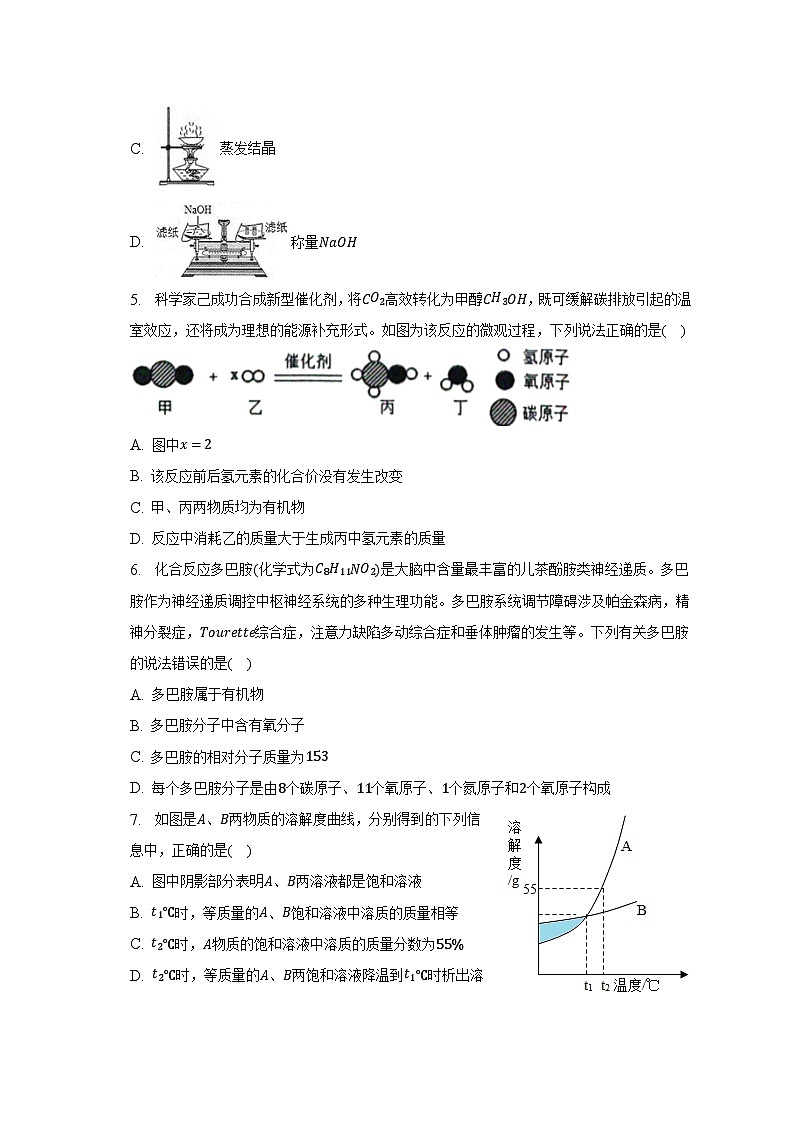 2023年山东省菏泽市单县中考化学三模试卷（含解析）02