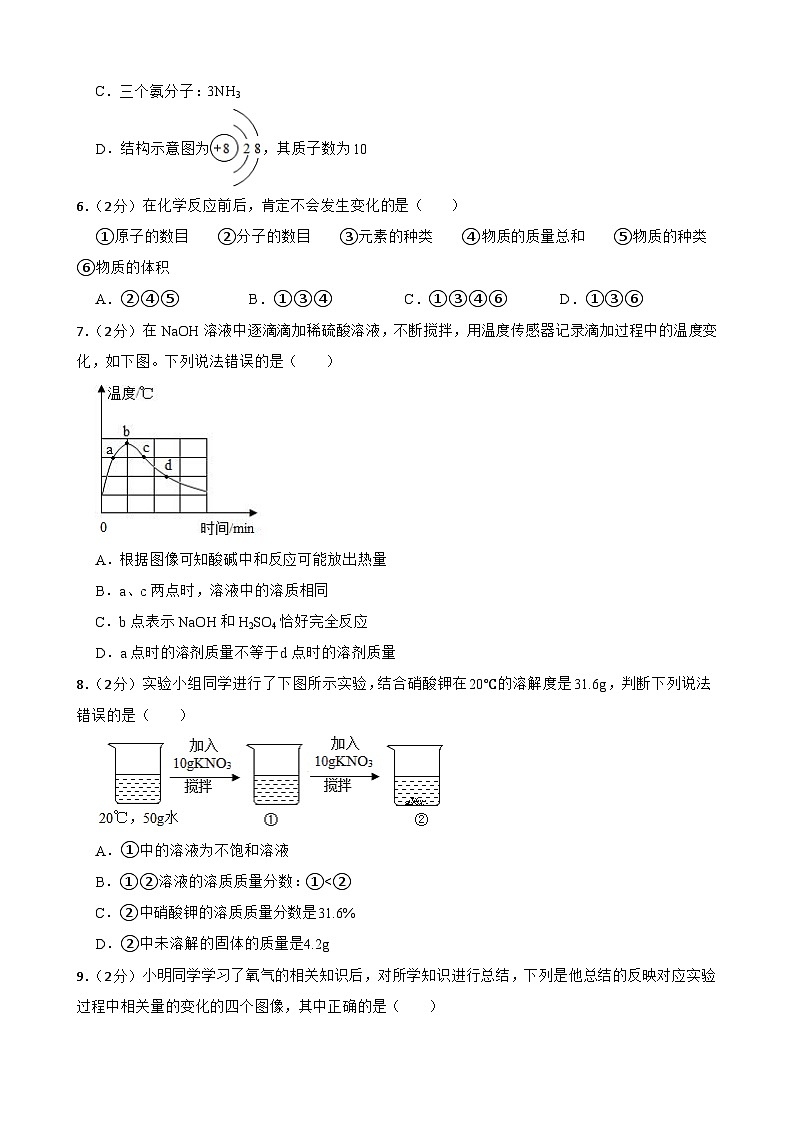2023年吉林省中考预测化学试题三(含答案)第2页