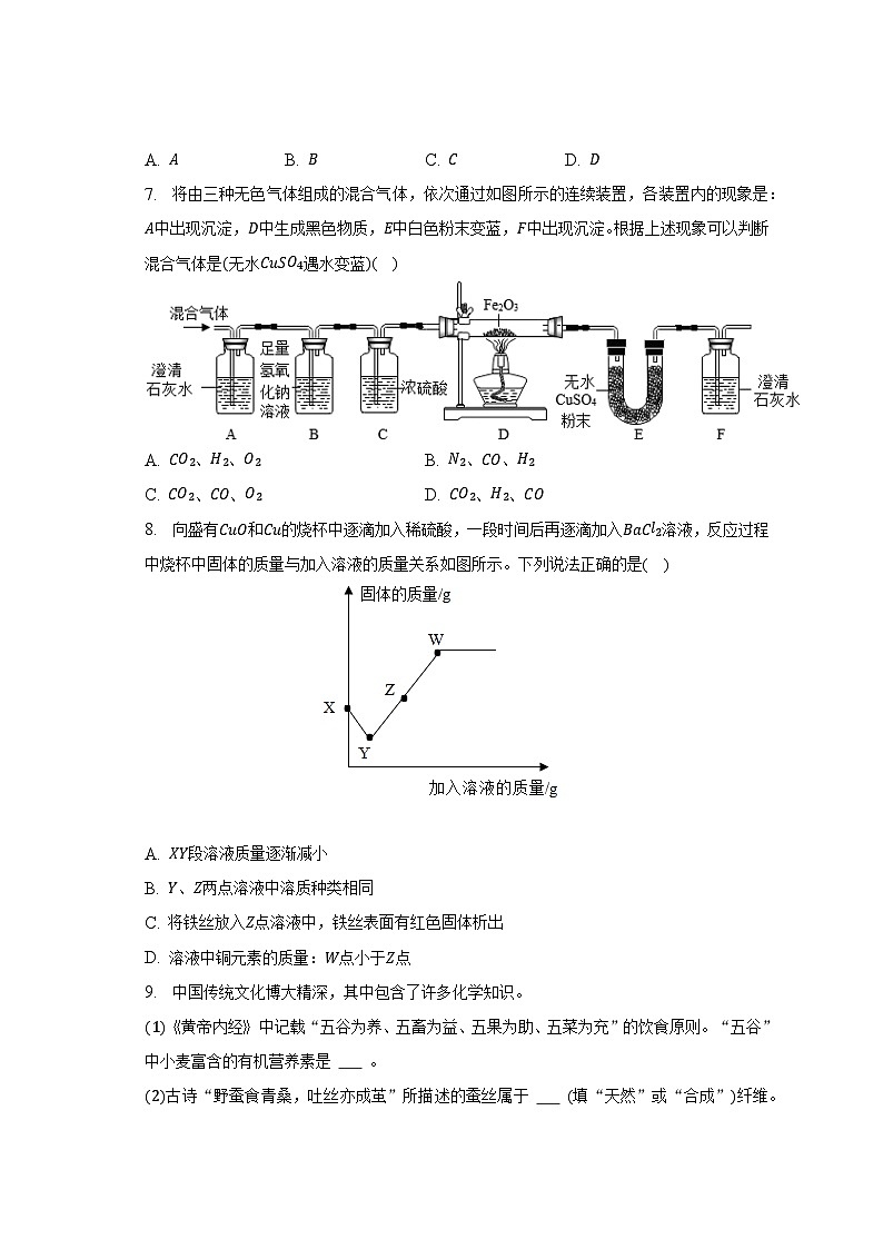 2023年陕西省渭南市临渭区中考化学一模试卷（含解析）03
