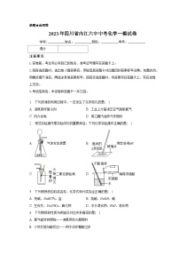 2023年四川省内江六中中考化学一模试卷（含解析）