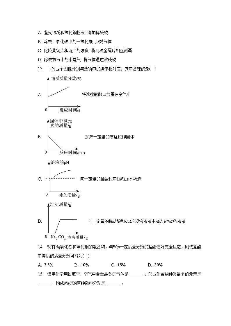 2023年河南省周口市太康县中考化学二模试卷（含解析）第3页
