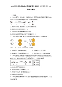 2023年中考化学知识点模拟新题专项练习（江西专用）-03微观示意图