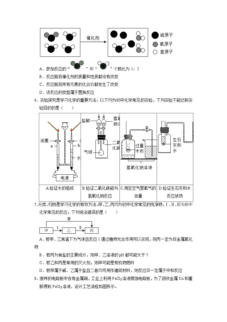 2023年湖北省武汉市江岸区部分学校中考化学调研试卷（5月份）第2页