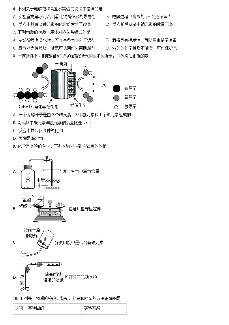 2023年江苏省连云港市海州区中考一模化学试题（含答案）02