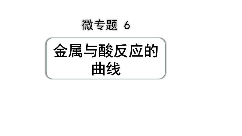 06.微专题6  金属与酸反应的曲线课件PPT第1页