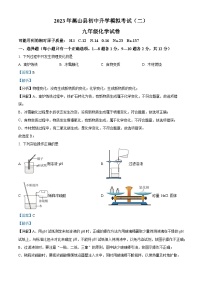 精品解析：2023年辽宁省锦州市黑山县中考二模化学试题（解析版）