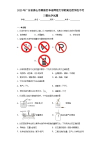 2023年广东省佛山市顺德区华南师范大学附属北滘学校中考三模化学试题(含答案)