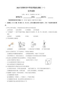 2023年福建省漳州市中考强化训练化学试卷（二）