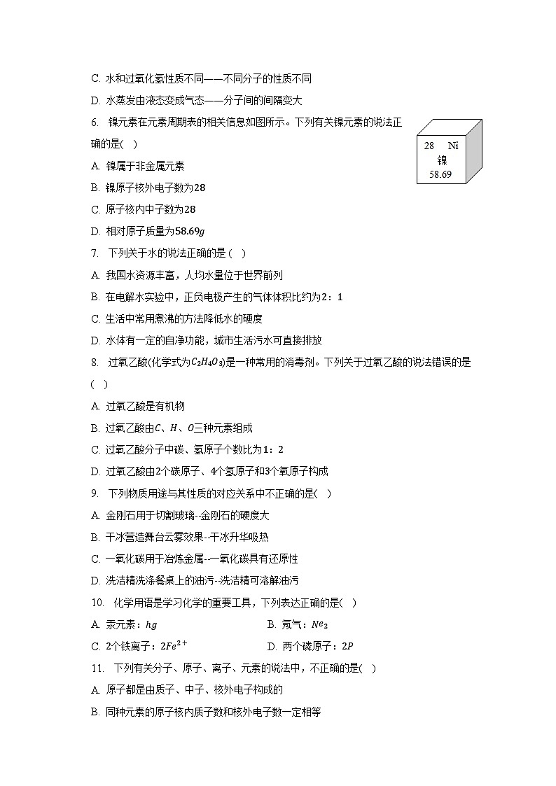 2023年山东省临沂市沂南县中考化学二模试卷（含解析）02