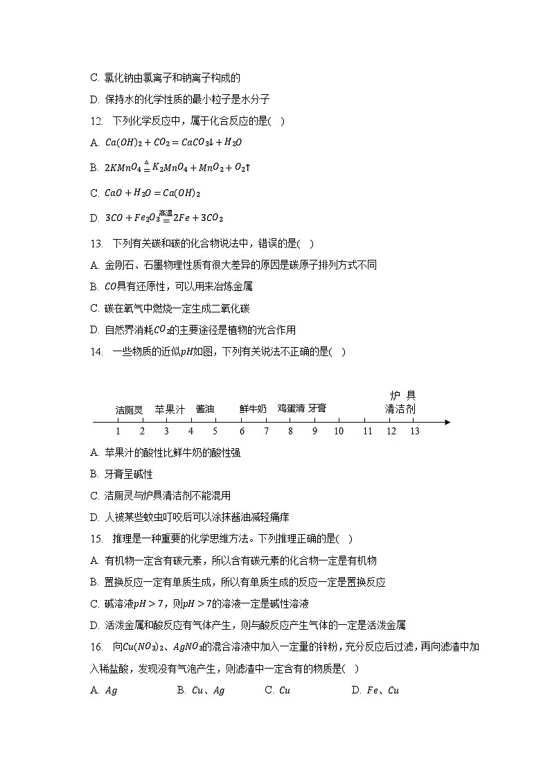 2023年山东省临沂市沂南县中考化学二模试卷（含解析）03