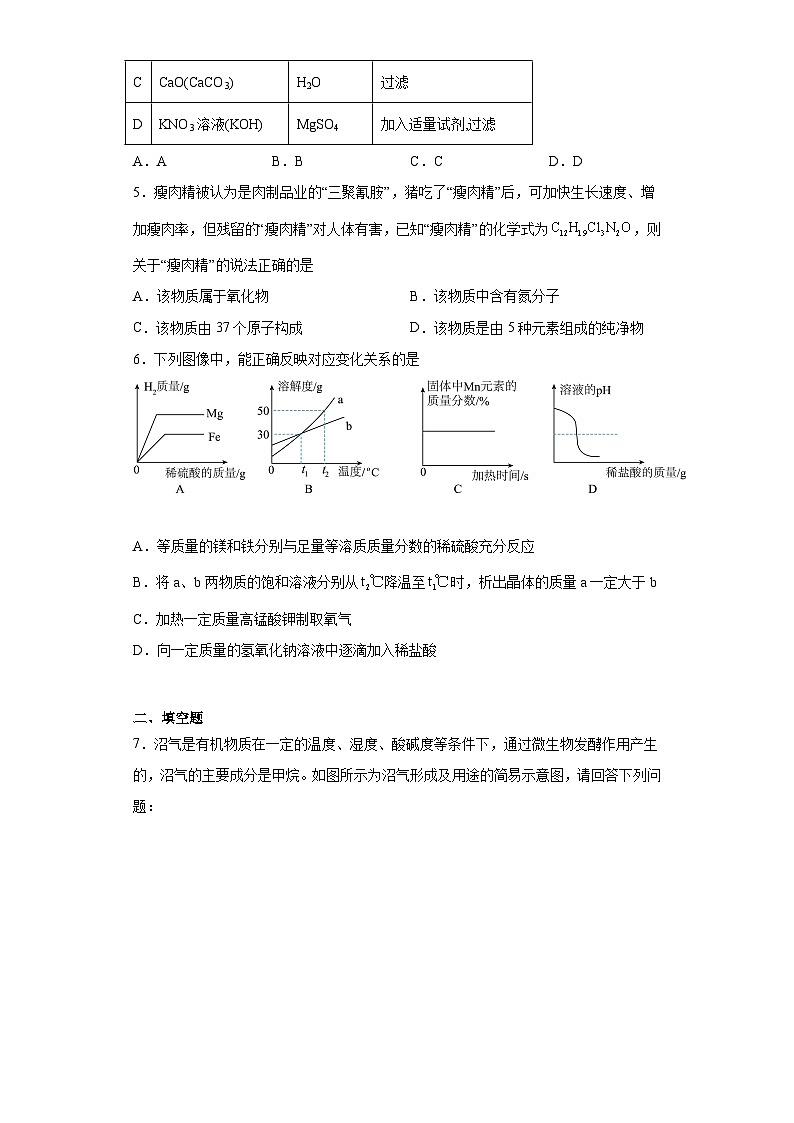 2023年内蒙古包头市中考二模化学试题（含解析）02