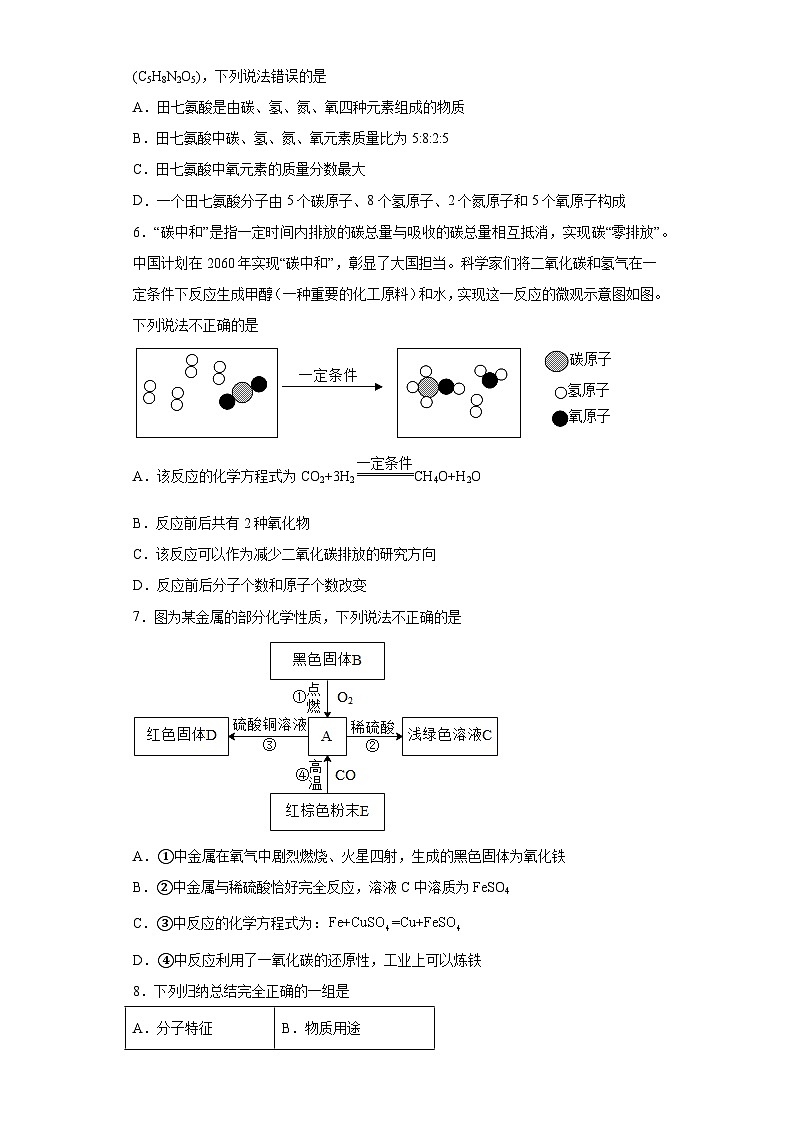 2023年广东省深圳市福田区深圳实验学校初中部中考三模化学试题(含答案)02