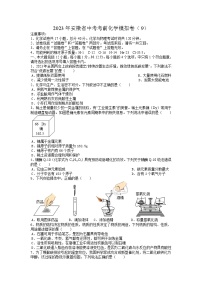 2023年安徽省中考考前化学模拟卷（9）