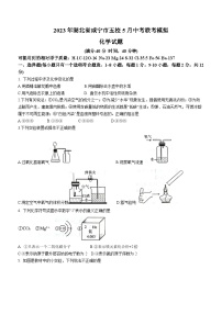 2023年湖北省咸宁市五校5月中考联考模拟化学试题(含答案)