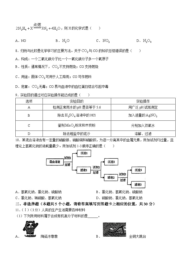 湖南省永州市冷水滩区李达中学2022-2023学年九年级5月月考化学试题(含答案)第2页