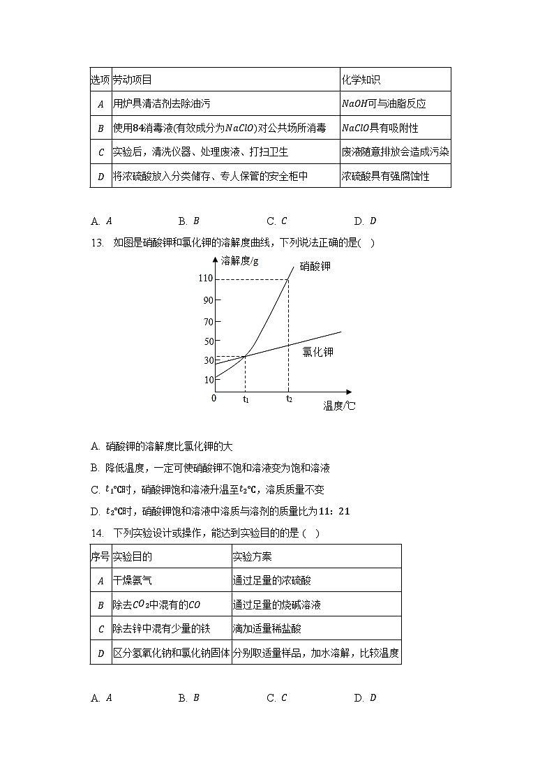 2023年广东省梅州市蕉岭县城镇中学中考化学模拟试卷（含解析）03