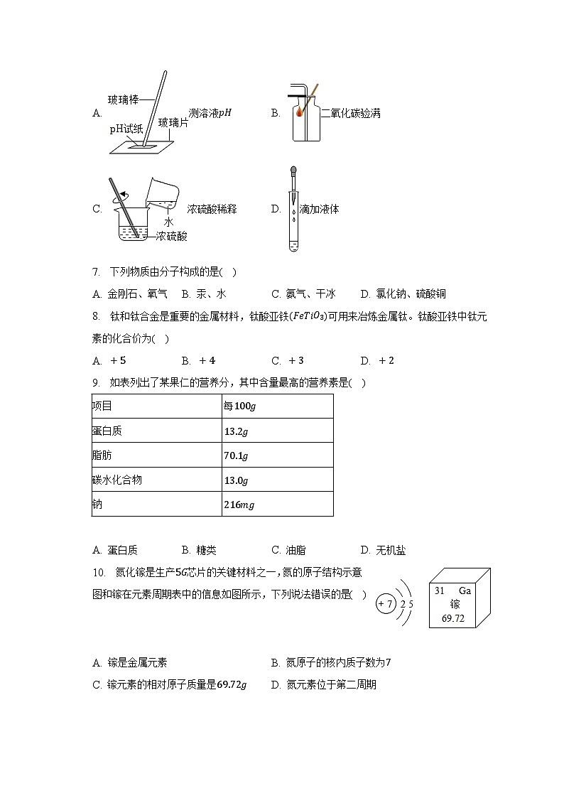 2023年河南省平顶山市中考化学二模试卷（含解析）02