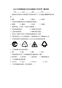 2023年河南省驻马店市汝南县中考化学二模试卷（含解析）