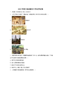 2023年四川省成都市中考化学试卷（含解析）