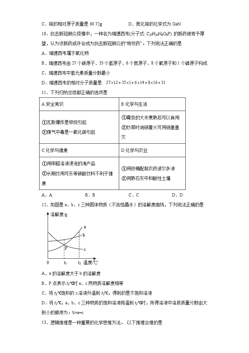 2020年广东省揭阳市普宁市中考模拟化学试题（含解析）03